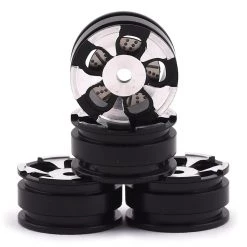 Orlandoo Hunter Aluminum 5 Spoke Wheel Set w/Brake Rotor (Silver) (4)