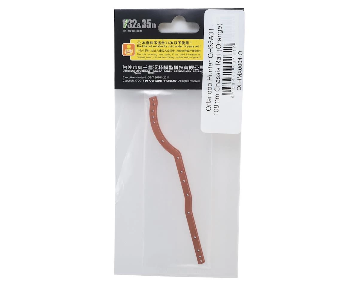 Orlandoo Hunter OH35A01 108mm Aluminum Chassis Rail (Orange) 4 Orlandoo Hunter OH35A01 108mm Aluminum Chassis Rail (Orange) - Image 2